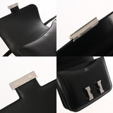 HERMES エルメス コンスタンス3 ミニ 18 ブラック Y刻印(2020年頃) レディース ボックスカーフ ショルダーバッグ 新同 中古 銀蔵