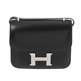 HERMES エルメス コンスタンス3 ミニ 18 ブラック Y刻印(2020年頃) レディース ボックスカーフ ショルダーバッグ 新同 中古 銀蔵