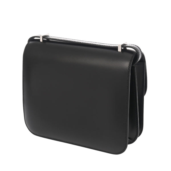 HERMES エルメス コンスタンス3 ミニ 18 ブラック Y刻印(2020年頃) レディース ボックスカーフ ショルダーバッグ 新同 中古 銀蔵