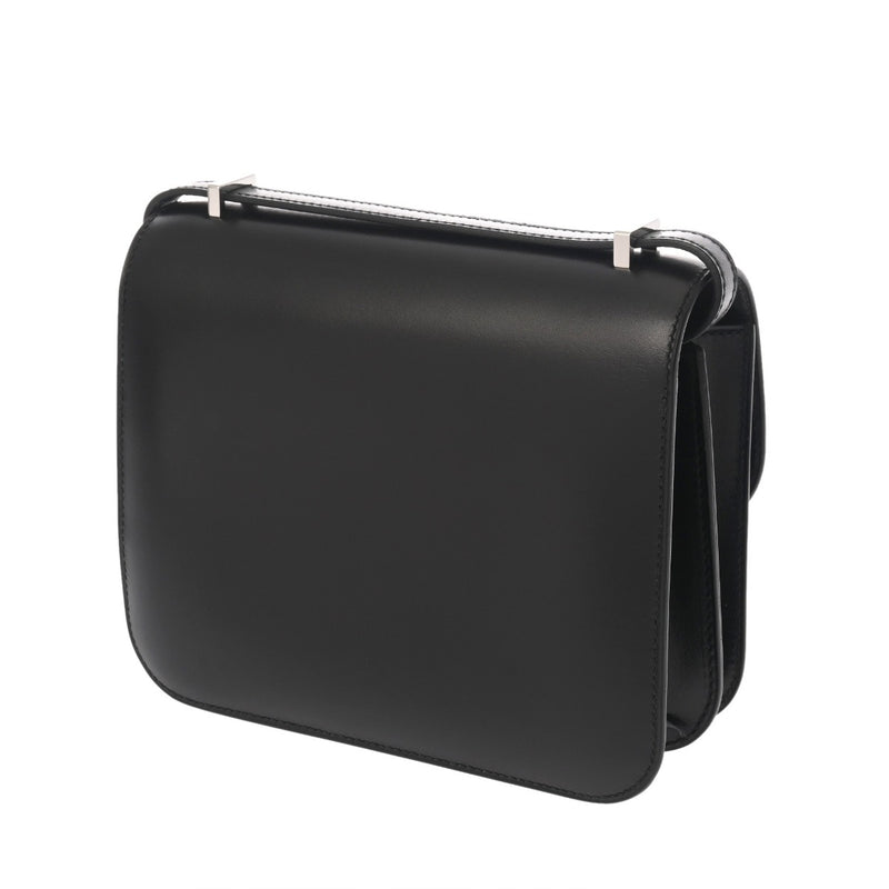 HERMES エルメス コンスタンス3 ミニ 18 ブラック Y刻印(2020年頃) レディース ボックスカーフ ショルダーバッグ 新同 中古 銀蔵