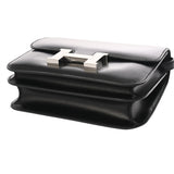 HERMES エルメス コンスタンス3 ミニ 18 ブラック Y刻印(2020年頃) レディース ボックスカーフ ショルダーバッグ 新同 中古 銀蔵