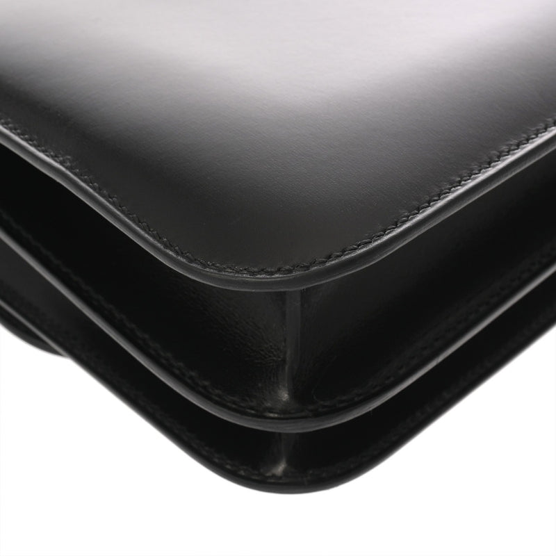 HERMES エルメス コンスタンス3 ミニ 18 ブラック Y刻印(2020年頃) レディース ボックスカーフ ショルダーバッグ 新同 中古 銀蔵