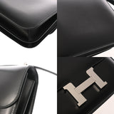 HERMES エルメス コンスタンス3 ミニ 18 ブラック Y刻印(2020年頃) レディース ボックスカーフ ショルダーバッグ 新同 中古 銀蔵