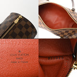 LOUIS VUITTON ルイヴィトン ダミエ パピヨン GM ブラウン レッド N51303 レディース ダミエキャンバス ハンドバッグ Aランク 中古 銀蔵