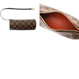 LOUIS VUITTON ルイヴィトン ダミエ パピヨン GM ブラウン レッド N51303 レディース ダミエキャンバス ハンドバッグ Aランク 中古 銀蔵
