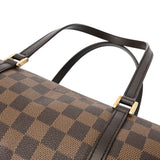 LOUIS VUITTON ルイヴィトン ダミエ パピヨン GM ブラウン レッド N51303 レディース ダミエキャンバス ハンドバッグ Aランク 中古 銀蔵
