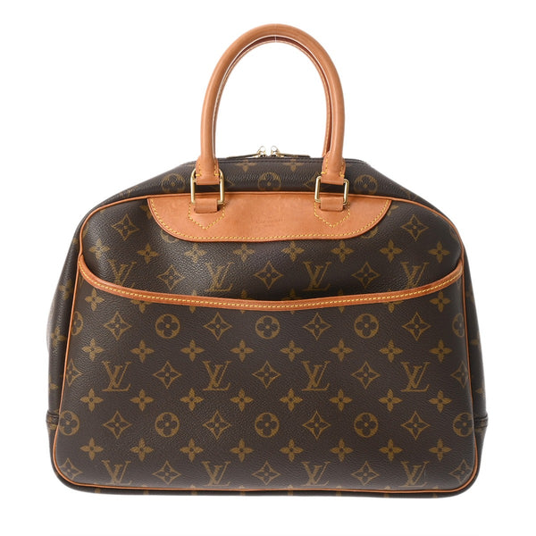 LOUIS VUITTON ルイヴィトン モノグラム ドーヴィル ブラウン M47270 レディース モノグラムキャンバス ハンドバッグ Bランク 中古 銀蔵