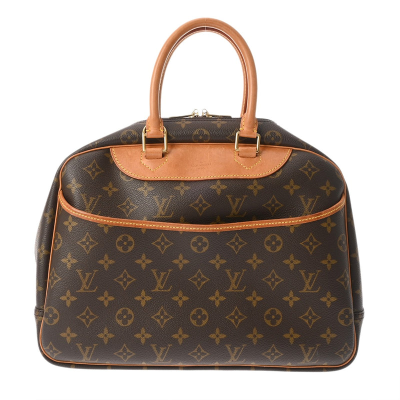 LOUIS VUITTON ルイヴィトン モノグラム ドーヴィル ブラウン M47270 レディース モノグラムキャンバス ハンドバッグ Bランク 中古 銀蔵