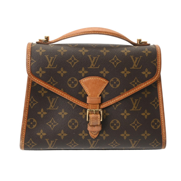 LOUIS VUITTON ルイヴィトン モノグラム ベルエア 2WAY ブラウン M51122 ユニセックス モノグラムキャンバス ハンドバッグ Bランク 中古 銀蔵