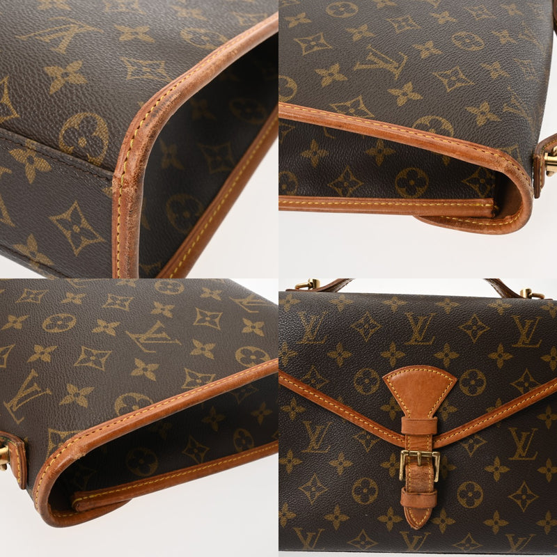 LOUIS VUITTON ルイヴィトン モノグラム ベルエア 2WAY ブラウン M51122 ユニセックス モノグラムキャンバス ハンドバッグ Bランク 中古 銀蔵