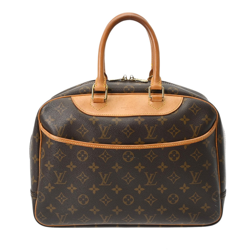 LOUIS VUITTON ルイヴィトン モノグラム ドーヴィル ブラウン M47270 レディース モノグラムキャンバス ハンドバッグ Bランク 中古 銀蔵