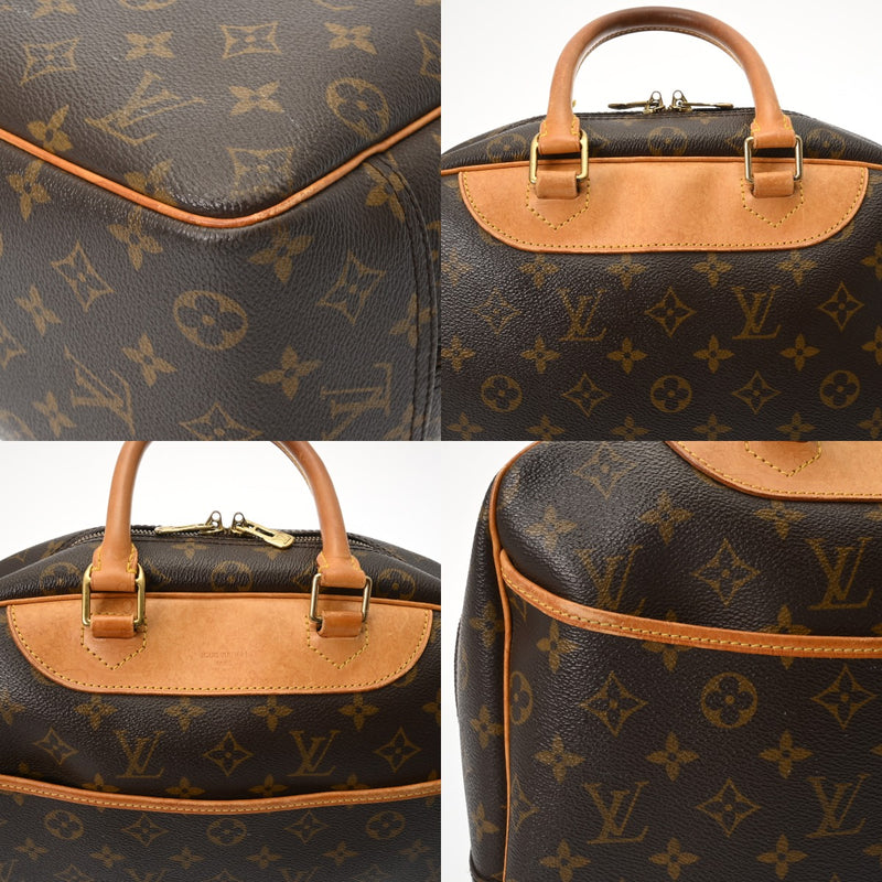 LOUIS VUITTON ルイヴィトン モノグラム ドーヴィル ブラウン M47270 レディース モノグラムキャンバス ハンドバッグ Bランク 中古 銀蔵