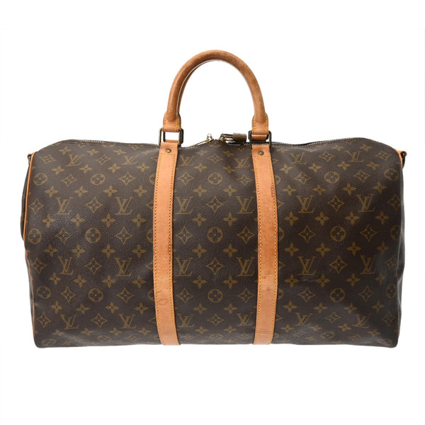 LOUIS VUITTON ルイヴィトン モノグラム キーポルバンドリエール 50 ブラウン M41416 レディース モノグラムキャンバス ボストンバッグ Bランク 中古 銀蔵