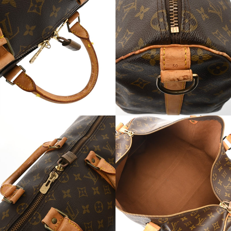LOUIS VUITTON ルイヴィトン モノグラム キーポルバンドリエール 50 ブラウン M41416 レディース モノグラムキャンバス ボストンバッグ Bランク 中古 銀蔵