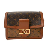 LOUIS VUITTON ルイヴィトン モノグラムリバース ドーフィーヌ MM 旧型 キャメル系/ブラウン M44391 レディース モノグラムキャンバス ショルダーバッグ ABランク 中古 銀蔵