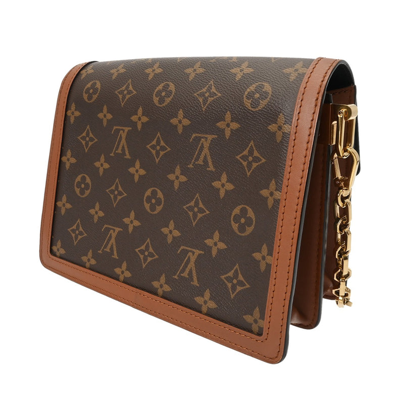 LOUIS VUITTON ルイヴィトン モノグラムリバース ドーフィーヌ MM 旧型 キャメル系/ブラウン M44391 レディース モノグラムキャンバス ショルダーバッグ ABランク 中古 銀蔵
