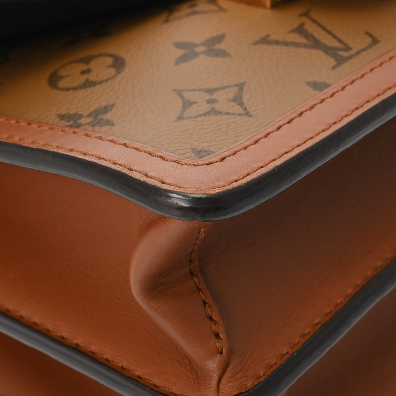 LOUIS VUITTON ルイヴィトン モノグラムリバース ドーフィーヌ MM 旧型 キャメル系/ブラウン M44391 レディース モノグラムキャンバス ショルダーバッグ ABランク 中古 銀蔵