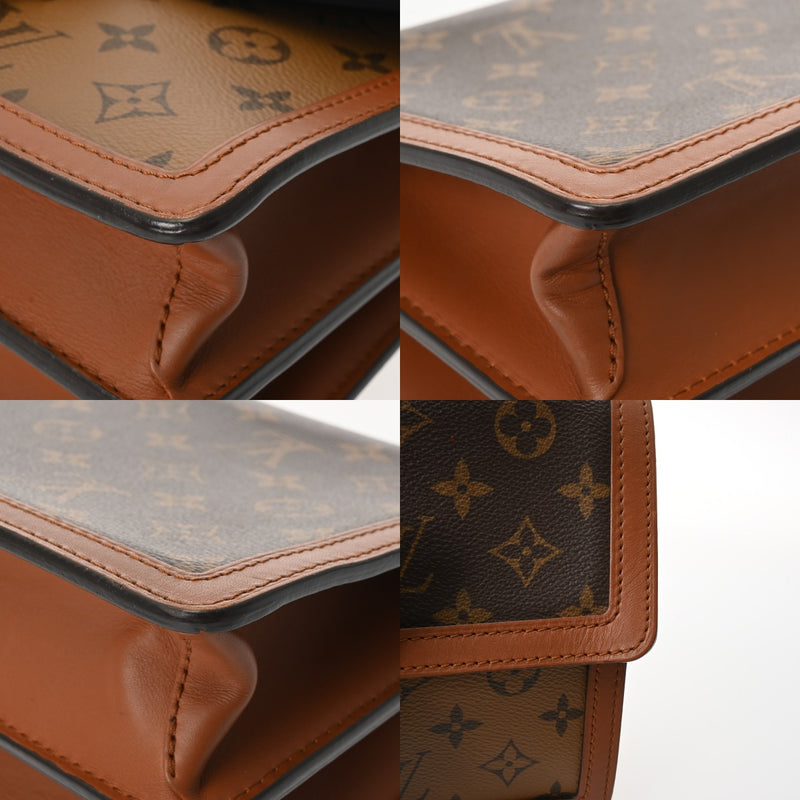LOUIS VUITTON ルイヴィトン モノグラムリバース ドーフィーヌ MM 旧型 キャメル系/ブラウン M44391 レディース モノグラムキャンバス ショルダーバッグ ABランク 中古 銀蔵