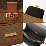 LOUIS VUITTON ルイヴィトン モノグラムリバース ドーフィーヌ MM 旧型 キャメル系/ブラウン M44391 レディース モノグラムキャンバス ショルダーバッグ ABランク 中古 銀蔵