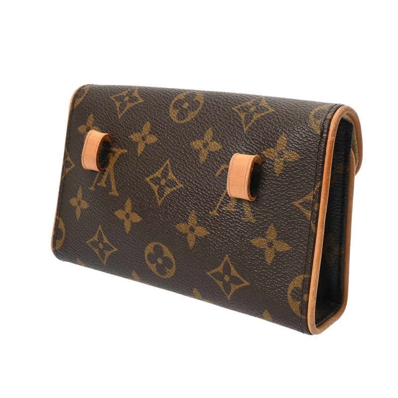 LOUIS VUITTON ルイヴィトン モノグラム ポシェットフロランティーヌ ベルトXS ブラウン M51855 レディース モノグラムキャンバス ウエストバッグ Bランク 中古 銀蔵