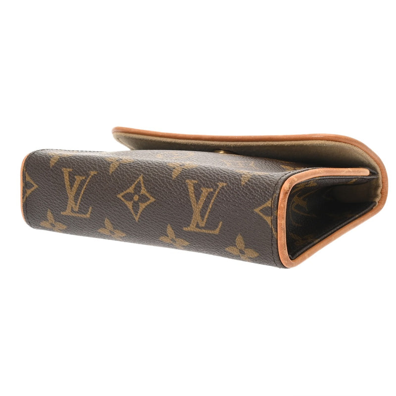 LOUIS VUITTON ルイヴィトン モノグラム ポシェットフロランティーヌ ベルトXS ブラウン M51855 レディース モノグラムキャンバス ウエストバッグ Bランク 中古 銀蔵