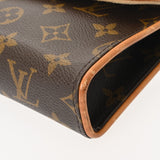 LOUIS VUITTON ルイヴィトン モノグラム ポシェットフロランティーヌ ベルトXS ブラウン M51855 レディース モノグラムキャンバス ウエストバッグ Bランク 中古 銀蔵