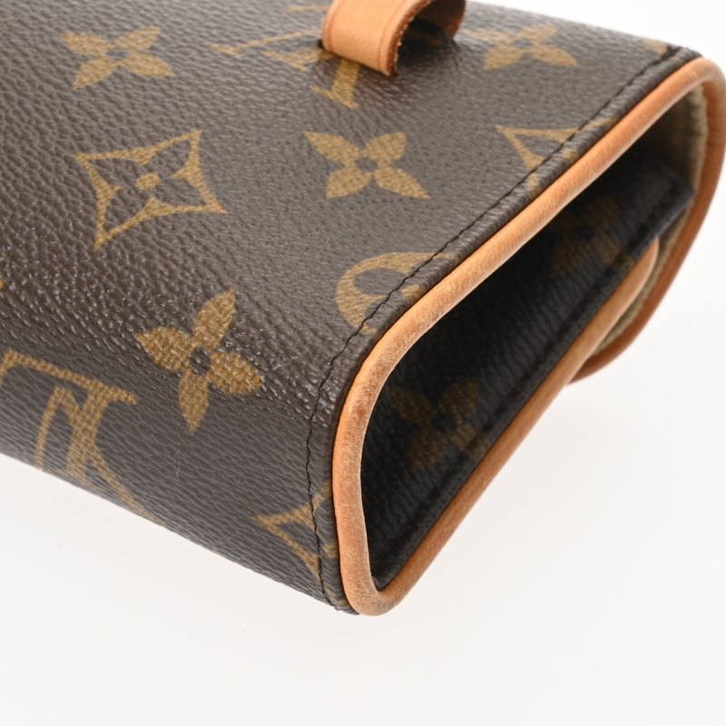 LOUIS VUITTON ルイヴィトン モノグラム ポシェットフロランティーヌ ベルトXS ブラウン M51855 レディース モノグラムキャンバス ウエストバッグ Bランク 中古 銀蔵