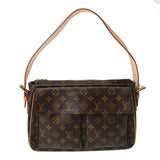 LOUIS VUITTON ルイヴィトン モノグラム ヴィバシテ GM ブラウン M51163 レディース モノグラムキャンバス ショルダーバッグ ABランク 中古 銀蔵
