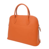 HERMES エルメス ボリード 35 オレンジ □K刻印(2007年頃) ユニセックス ヴォーエプソン ハンドバッグ Aランク 中古 銀蔵
