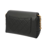CHANEL シャネル マトラッセ チェーンショルダー ブラック レディース レザー ショルダーバッグ ABランク 中古 銀蔵