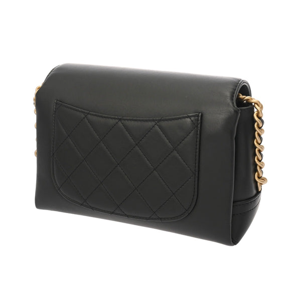 CHANEL シャネル マトラッセ チェーンショルダー ブラック レディース レザー ショルダーバッグ ABランク 中古 銀蔵