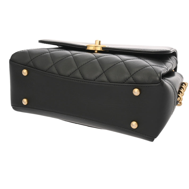 CHANEL シャネル マトラッセ チェーンショルダー ブラック レディース レザー ショルダーバッグ ABランク 中古 銀蔵