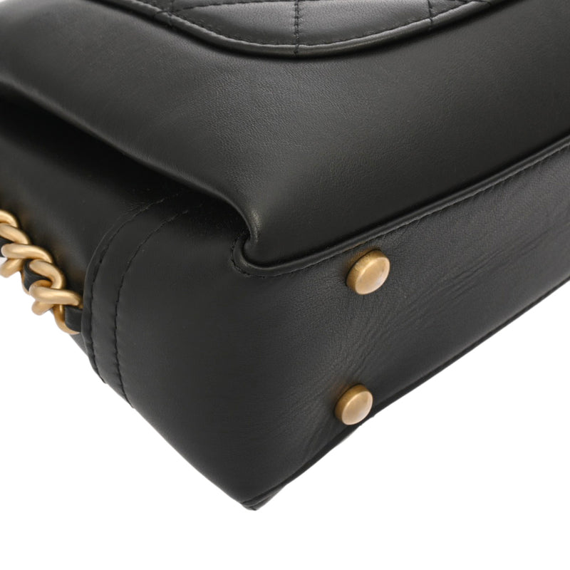 CHANEL シャネル マトラッセ チェーンショルダー ブラック レディース レザー ショルダーバッグ ABランク 中古 銀蔵