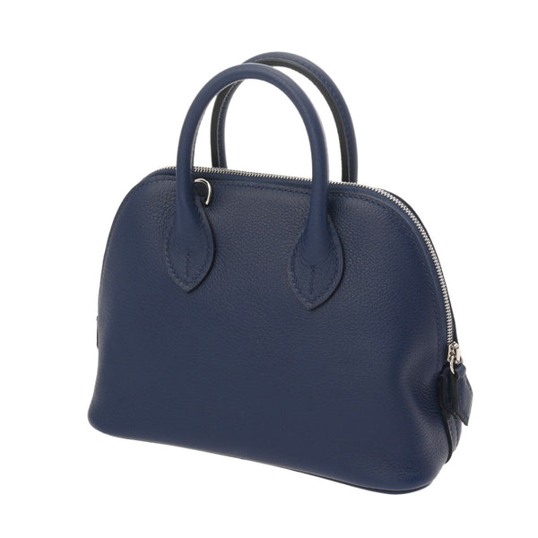 HERMES エルメス ボリード 1923 ミニ ヴェルソ ブルーサフィール/ブルーゼリージュ B刻印(2023年頃) レディース エバーカラー ハンドバッグ 新同 中古 銀蔵