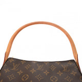 LOUIS VUITTON ルイヴィトン モノグラム ルーピング MM ブラウン M51146 レディース モノグラムキャンバス セミショルダーバッグ Bランク 中古 銀蔵