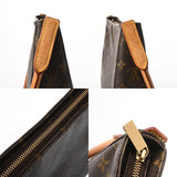 LOUIS VUITTON ルイヴィトン モノグラム ルーピング MM ブラウン M51146 レディース モノグラムキャンバス セミショルダーバッグ Bランク 中古 銀蔵