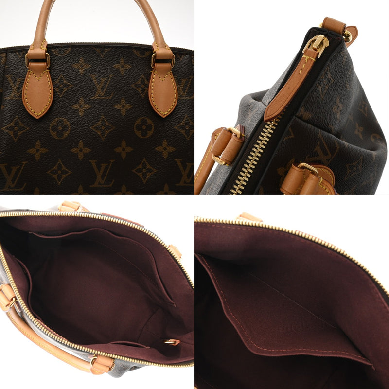 LOUIS VUITTON ルイヴィトン モノグラム テュレン PM ブラウン M48813 レディース モノグラムキャンバス ハンドバッグ ABランク 中古 銀蔵