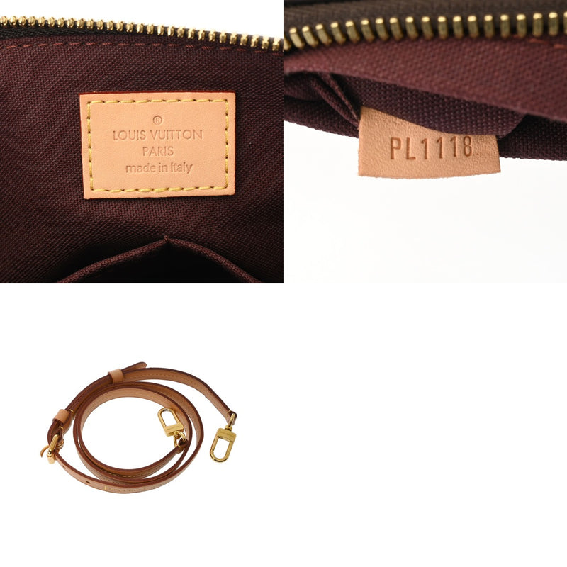LOUIS VUITTON ルイヴィトン モノグラム テュレン PM ブラウン M48813 レディース モノグラムキャンバス ハンドバッグ ABランク 中古 銀蔵
