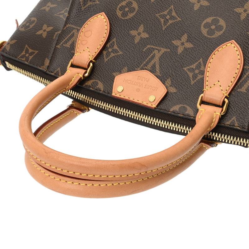 LOUIS VUITTON ルイヴィトン モノグラム テュレン PM ブラウン M48813 レディース モノグラムキャンバス ハンドバッグ ABランク 中古 銀蔵