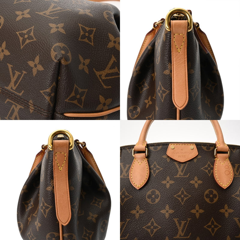 LOUIS VUITTON ルイヴィトン モノグラム テュレン PM ブラウン M48813 レディース モノグラムキャンバス ハンドバッグ ABランク 中古 銀蔵
