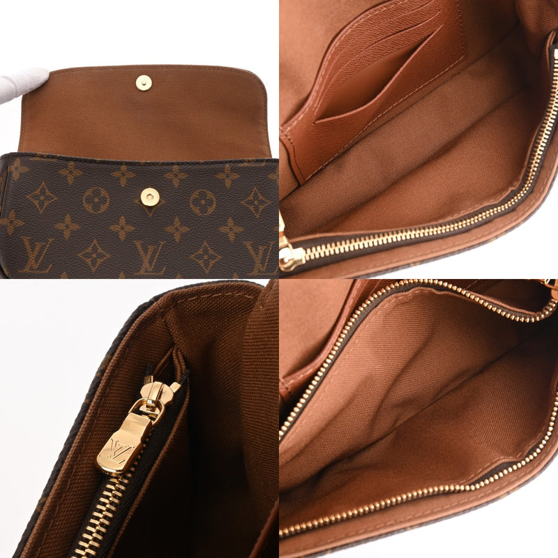 LOUIS VUITTON ルイヴィトン モノグラム ウォレットオンチェーンアイビー ブラウン M81911 レディース モノグラムキャンバス ショルダーバッグ Aランク 中古 銀蔵