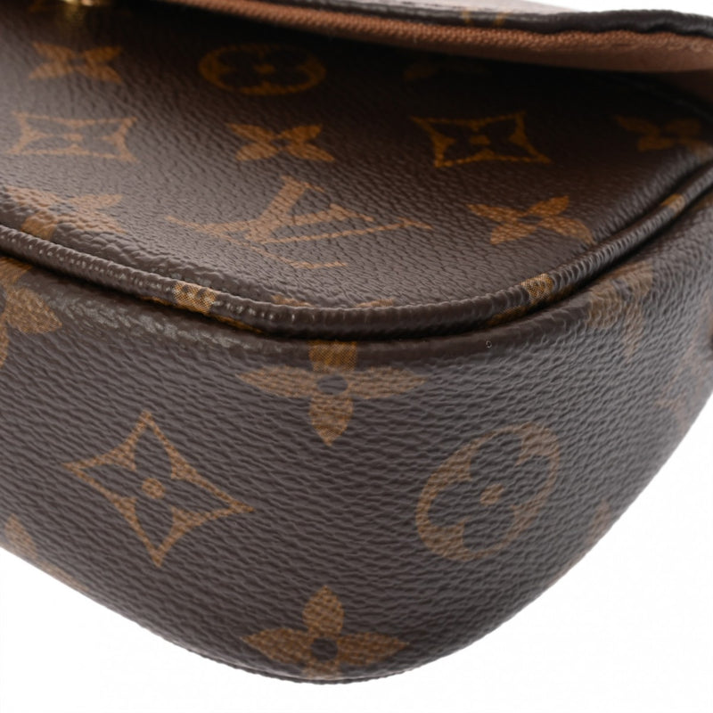 LOUIS VUITTON ルイヴィトン モノグラム ウォレットオンチェーンアイビー ブラウン M81911 レディース モノグラムキャンバス ショルダーバッグ Aランク 中古 銀蔵