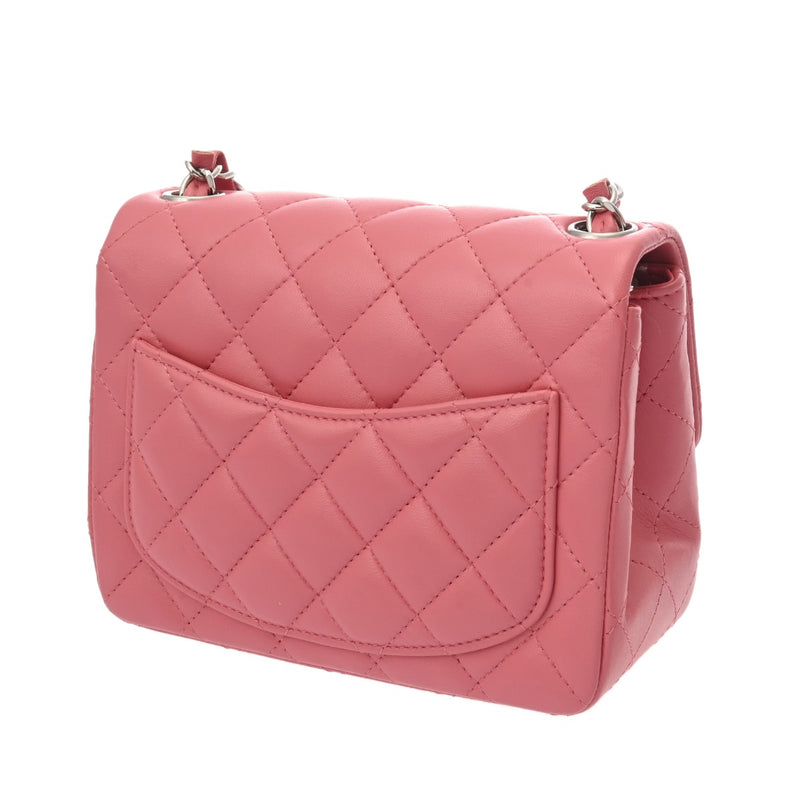 CHANEL シャネル ミニクラシックハンドバッグ ピンク A35200 レディース ラムスキン ショルダーバッグ Aランク 中古 銀蔵