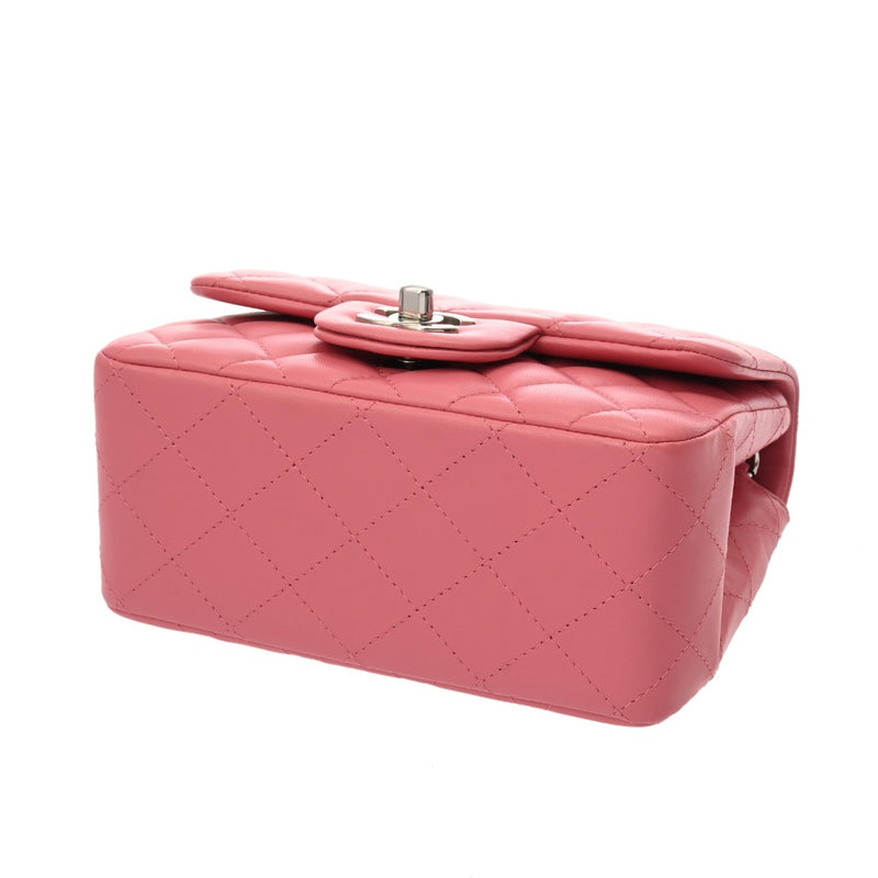 CHANEL シャネル ミニクラシックハンドバッグ ピンク A35200 レディース ラムスキン ショルダーバッグ Aランク 中古 銀蔵
