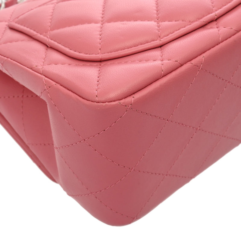 CHANEL シャネル ミニクラシックハンドバッグ ピンク A35200 レディース ラムスキン ショルダーバッグ Aランク 中古 銀蔵