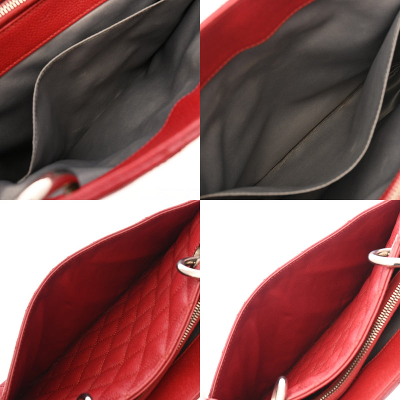 CHANEL シャネル GST グランドショッピングトート レッド レディース キャビアスキン トートバッグ ABランク 中古 銀蔵