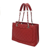 CHANEL シャネル GST グランドショッピングトート レッド レディース キャビアスキン トートバッグ ABランク 中古 銀蔵