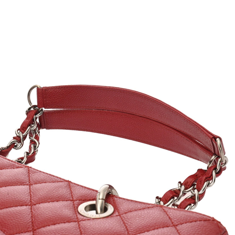 CHANEL シャネル GST グランドショッピングトート レッド レディース キャビアスキン トートバッグ ABランク 中古 銀蔵