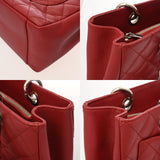 CHANEL シャネル GST グランドショッピングトート レッド レディース キャビアスキン トートバッグ ABランク 中古 銀蔵