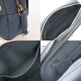 CHANEL シャネル アフィニティ メタリックブルー レディース カーフ ウエストバッグ Aランク 中古 銀蔵